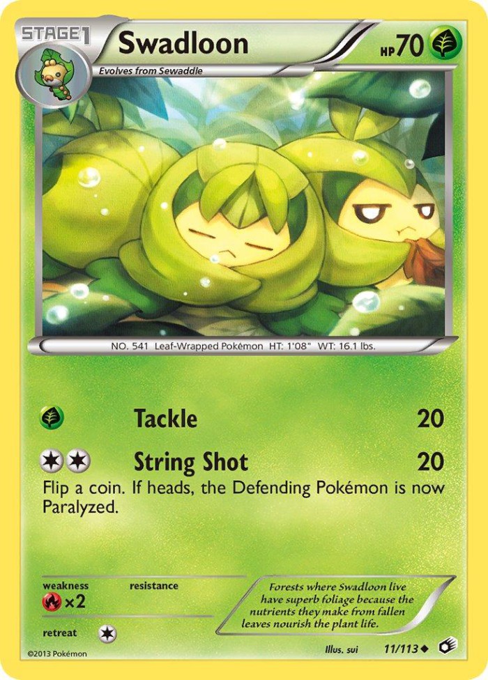 Carte Pokémon: Swadloon [Couverdure]