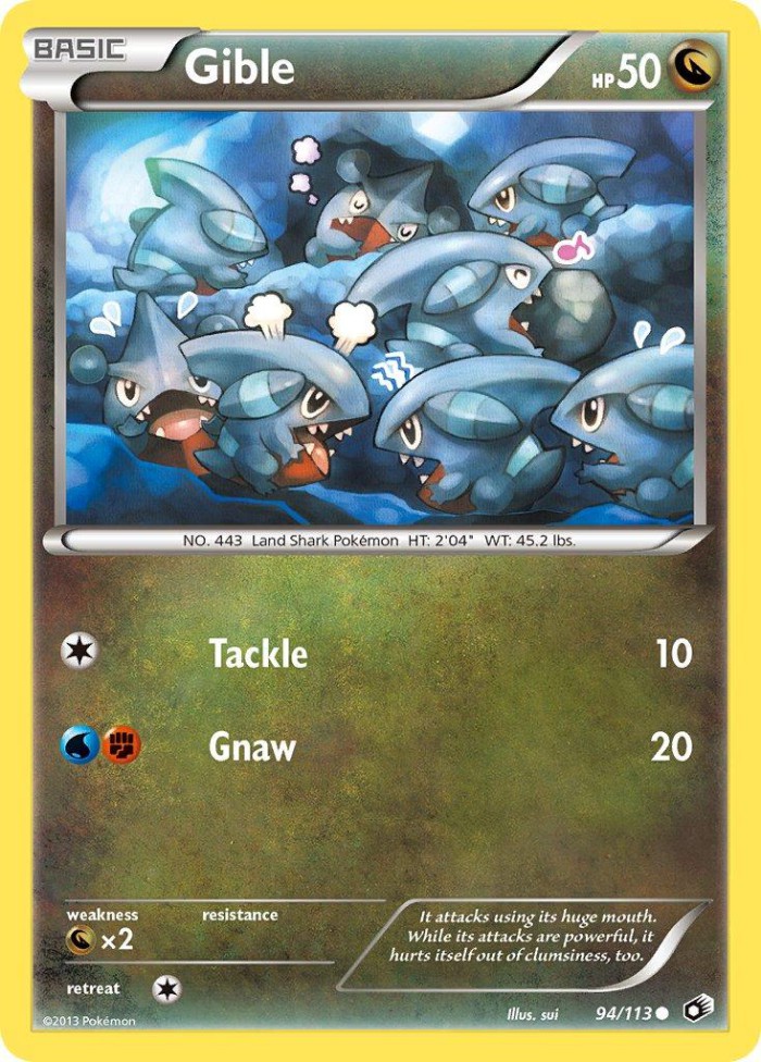 Carte Pokémon: Gible [Griknot]