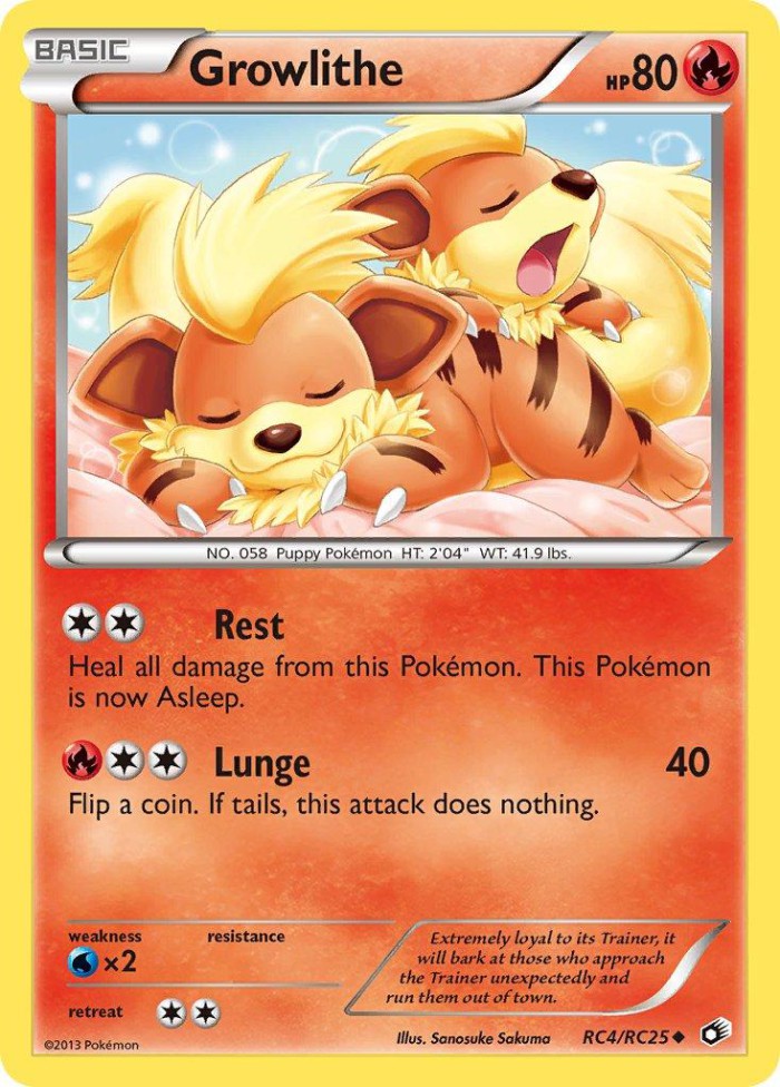 Carte Pokémon: Growlithe [Caninos]