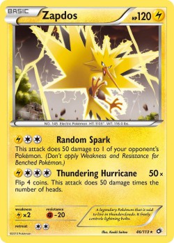 Carte Pokémon: Zapdos