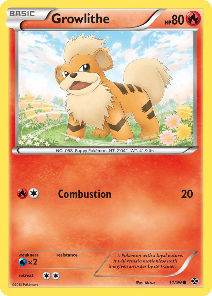 Carte Pokémon: Growlithe [Caninos]