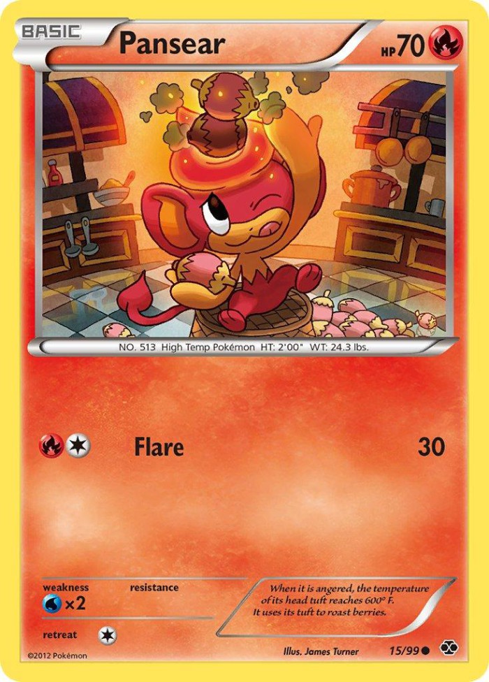 Carte Pokémon: Pansear [Flamajou]