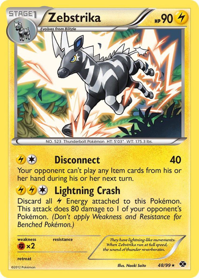 Carte Pokémon: Zebstrika [Zéblitz]