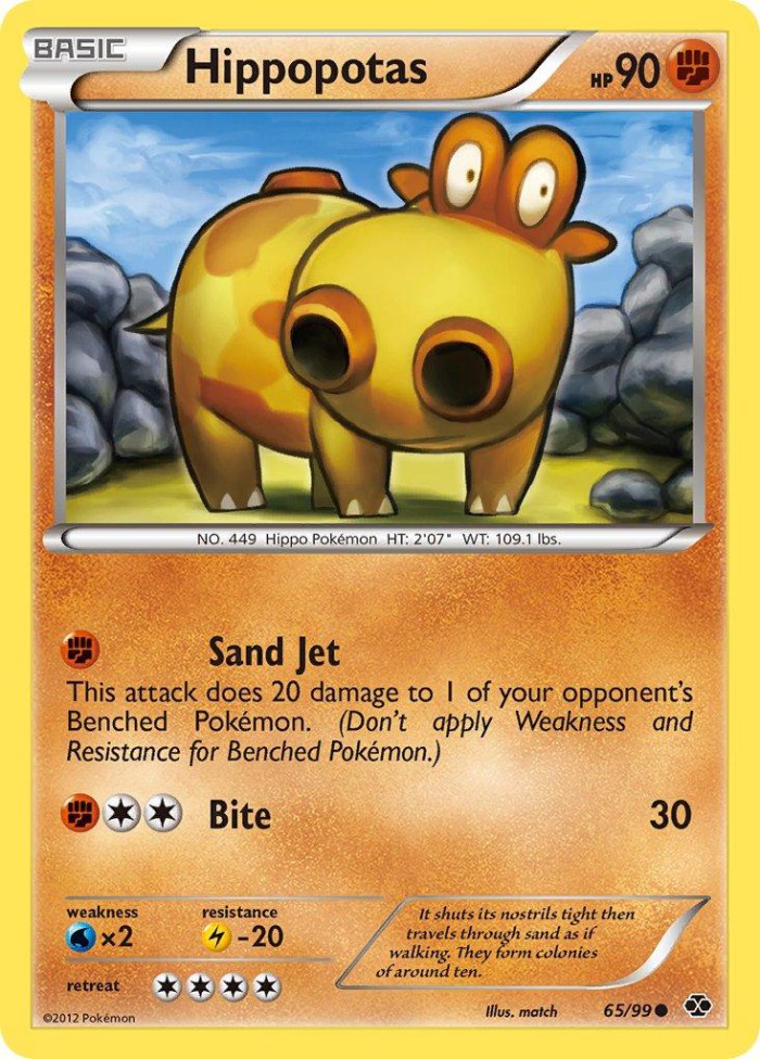 Carte Pokémon: Hippopotas [Hippopotas]