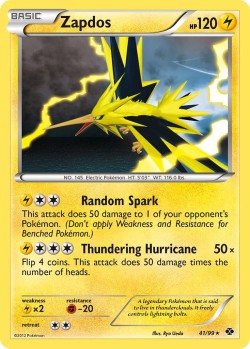 Carte Pokémon: Zapdos