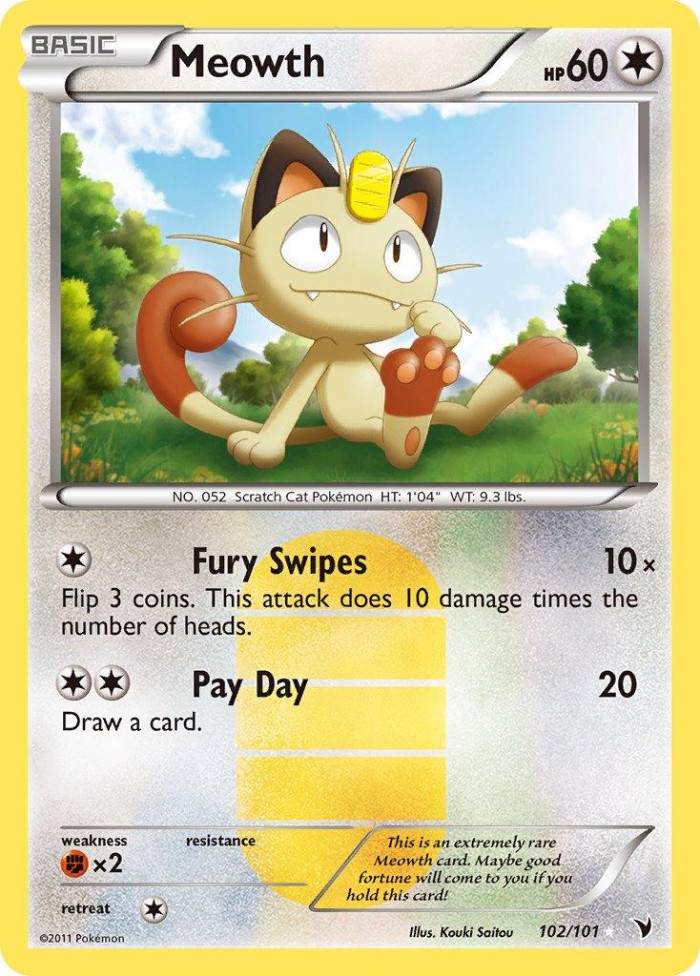 Carte Pokémon: Meowth [Miaouss]