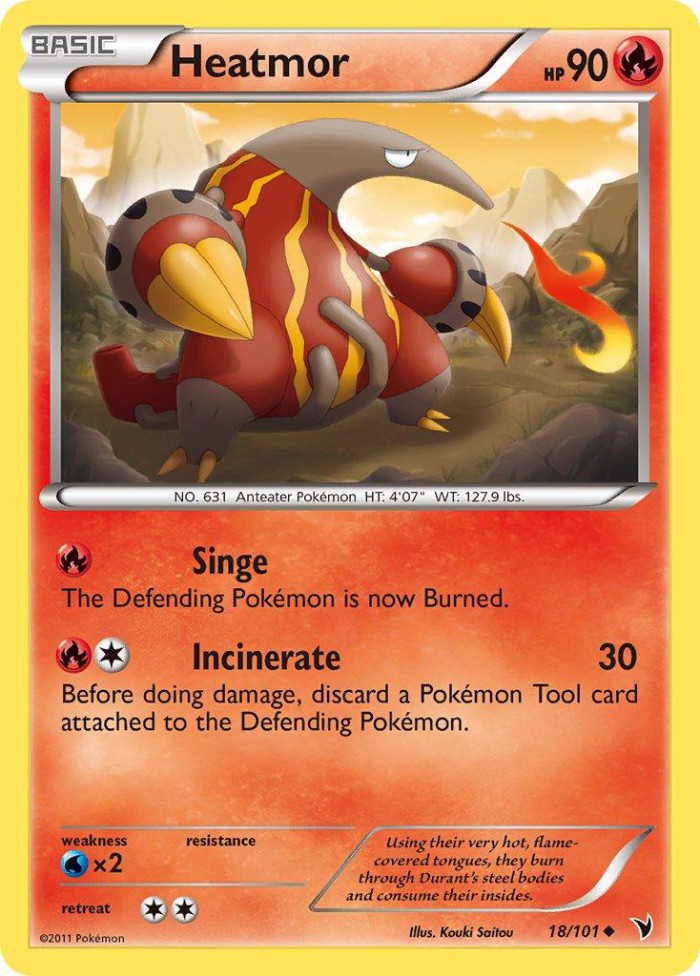 Carte Pokémon: Heatmor [Aflamanoir]