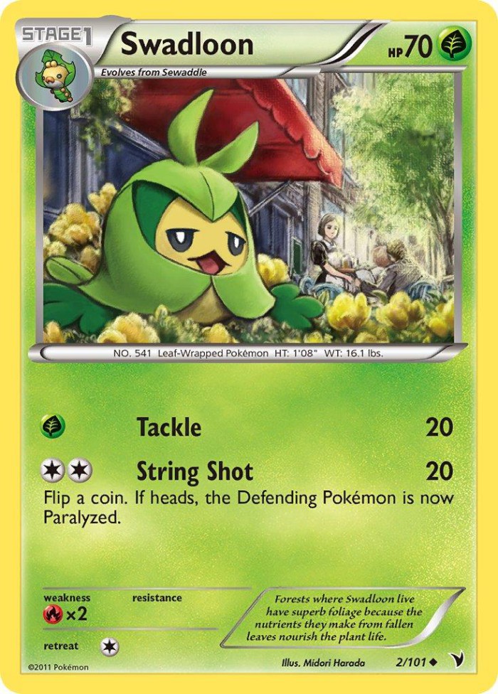 Carte Pokémon: Swadloon [Couverdure]