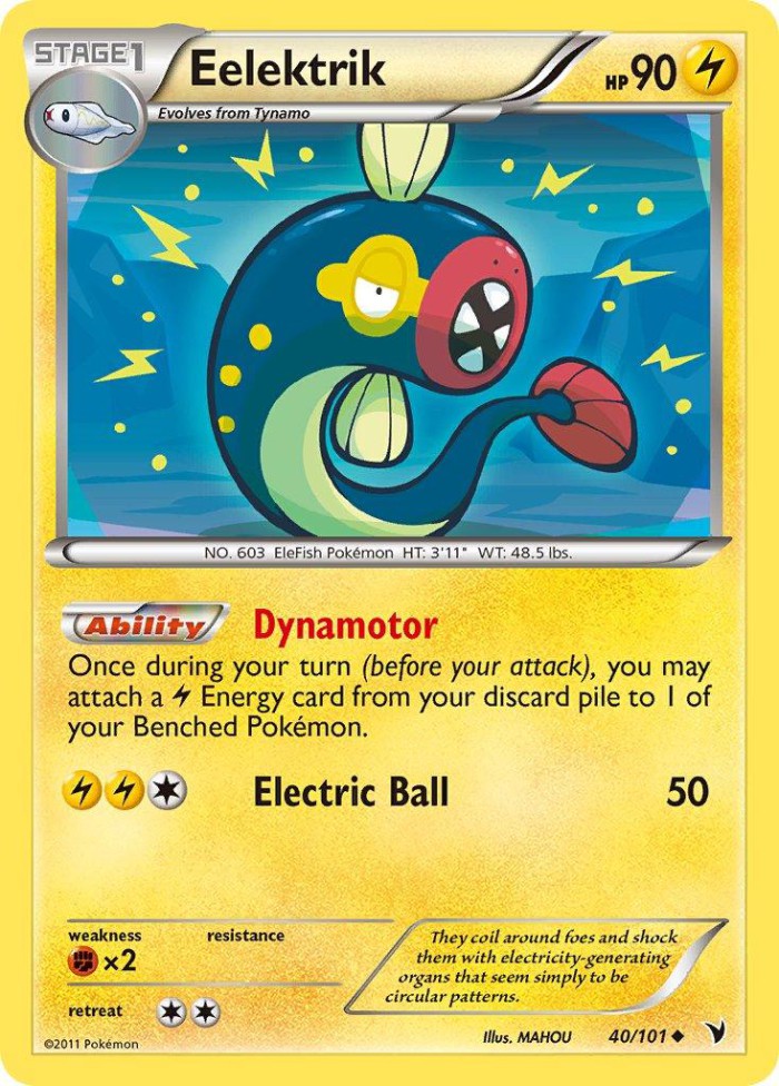 Carte Pokémon: Eelektrik [Lampéroie]