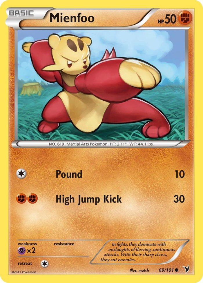 Carte Pokémon: Mienfoo [Kungfouine]