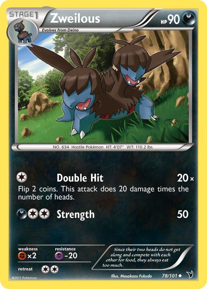 Carte Pokémon: Zweilous [Diamat]