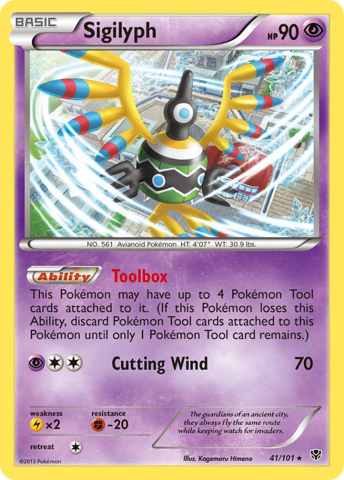 Carte Pokémon: Sigilyph [Cryptéro]