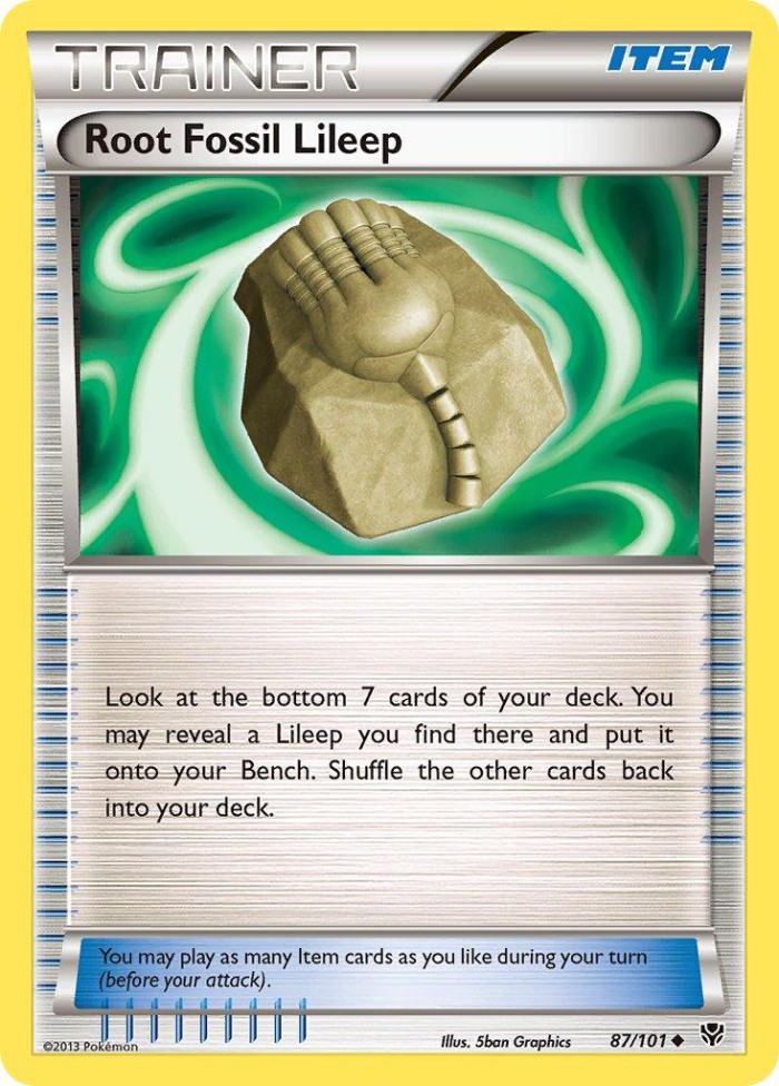 Carte Pokémon: Root Fossil Lileep [Fossile Racine Lilia]