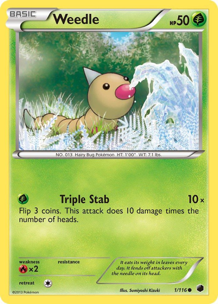 Carte Pokémon: Weedle [Aspicot]