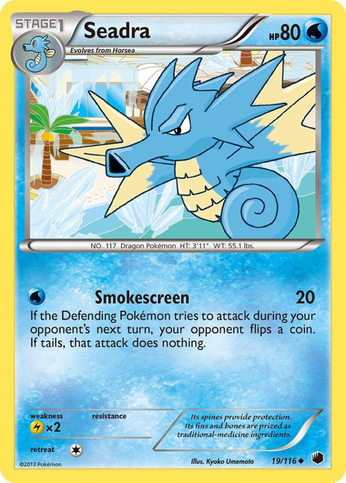 Carte Pokémon: Seadra [Hypocéan]