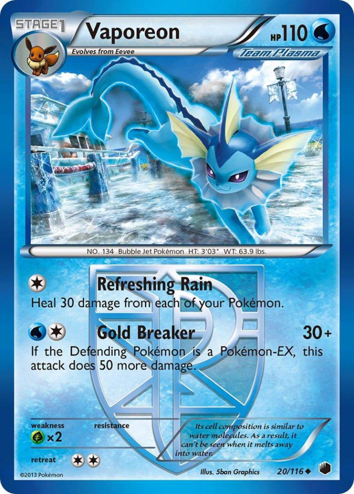 Carte Pokémon: Vaporeon [Aquali]