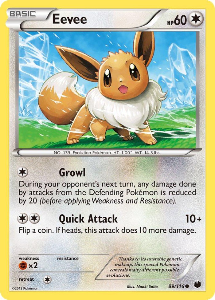 Carte Pokémon: Eevee [Évoli]