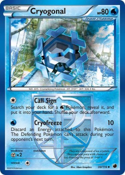 Carte Pokémon: Cryogonal