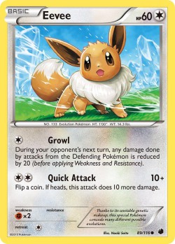 Carte Pokémon: Eevee