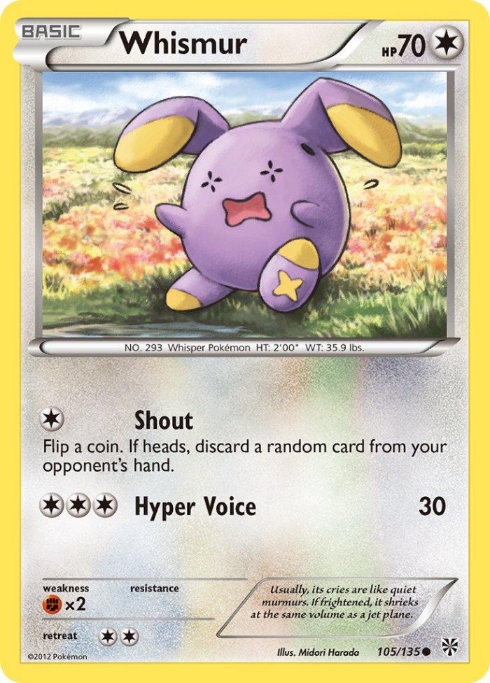 Carte Pokémon: Whismur [Chuchmur]