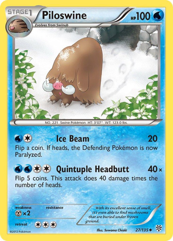 Carte Pokémon: Piloswine [Cochignon]