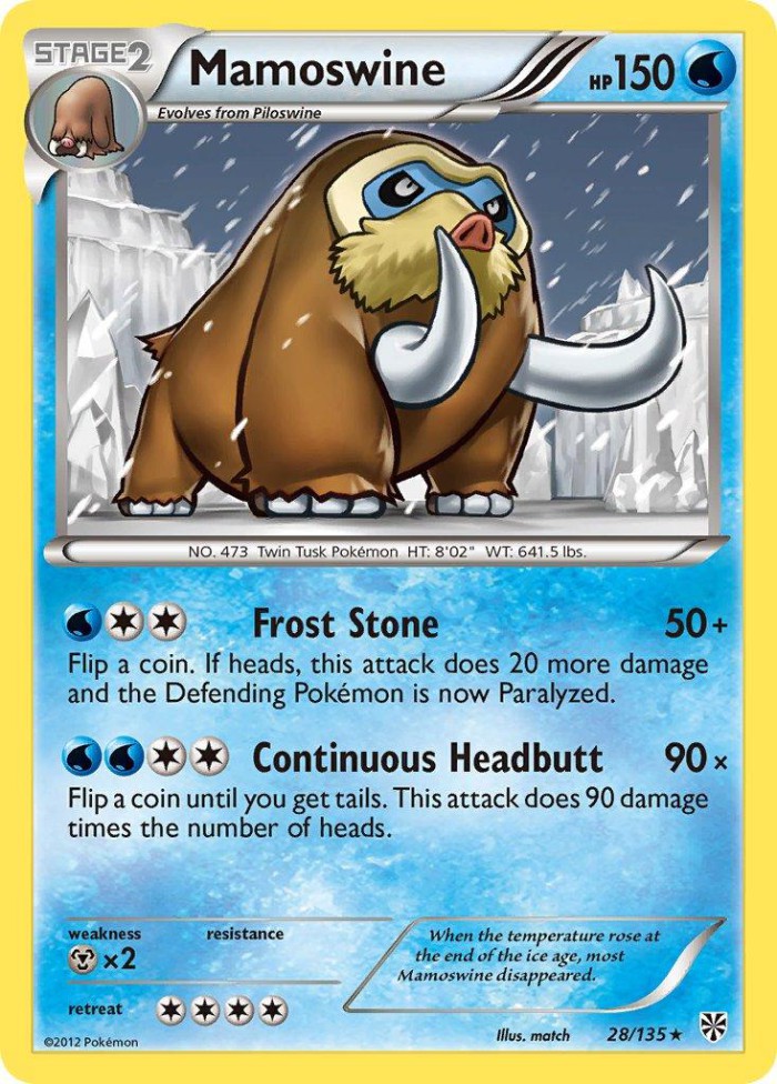 Carte Pokémon: Mamoswine [Mammochon]