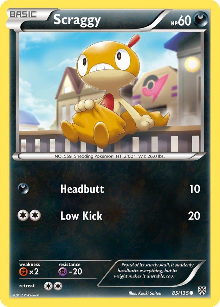 Carte Pokémon: Scraggy [Baggiguane]