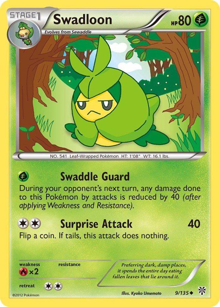 Carte Pokémon: Swadloon [Couverdure]