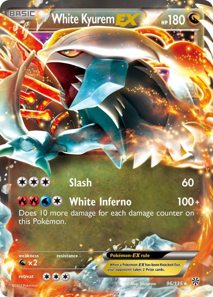 Carte Pokémon: White Kyurem EX [Kyurem Blanc EX]