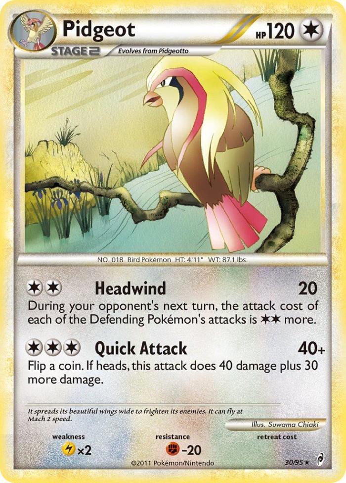 Carte Pokémon: Pidgeot [Roucarnage]