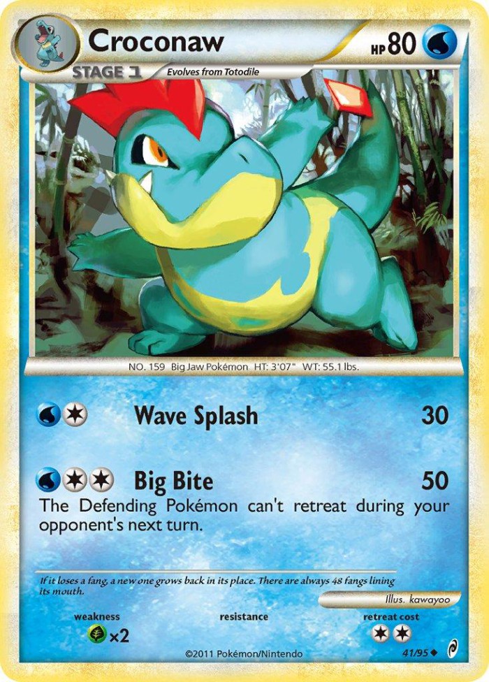 Carte Pokémon: Croconaw [Crocrodil]