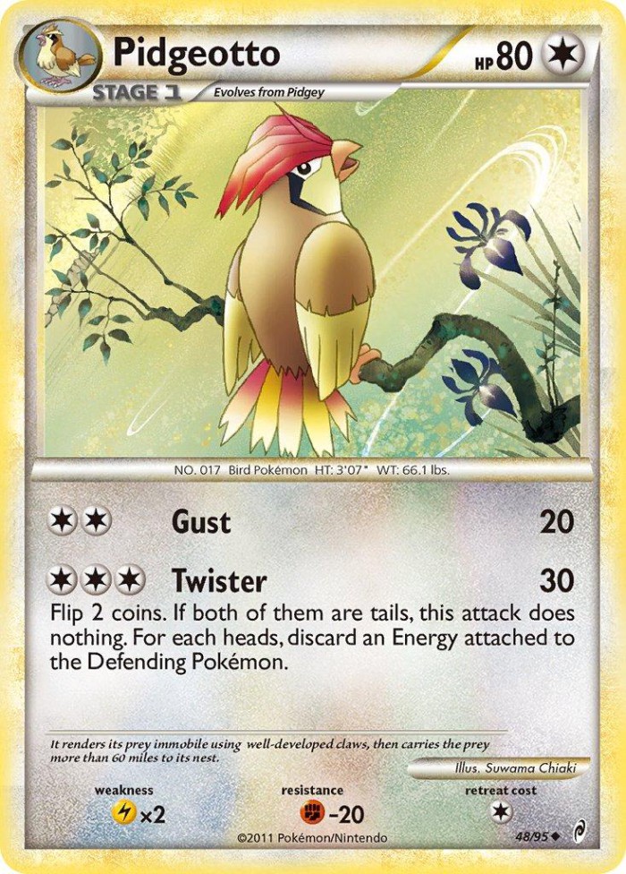 Carte Pokémon: Pidgeotto [Roucoups]