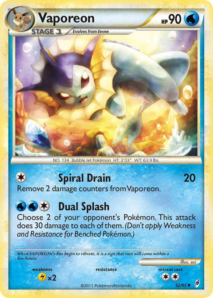 Carte Pokémon: Vaporeon [Aquali]