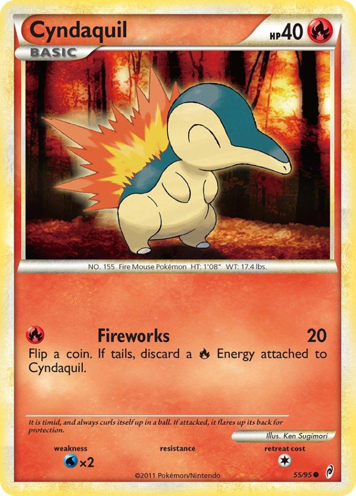 Carte Pokémon: Cyndaquil [Héricendre]