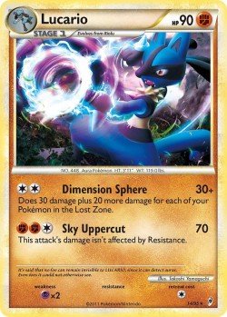 Carte Pokémon: Lucario