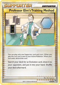 Carte Pokémon: Professor Elm's Training Method