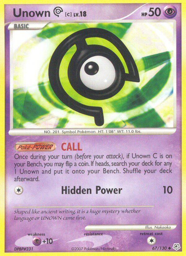 Carte Pokémon: Unown [C] [Zarbi [C]]