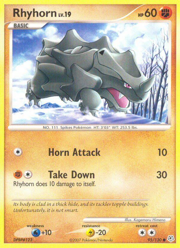 Carte Pokémon: Rhyhorn [Rhinocorne]