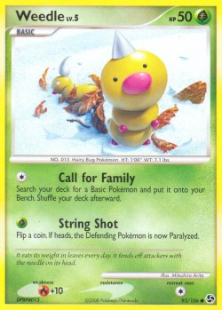 Carte Pokémon: Weedle