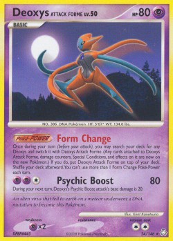 Carte Pokémon: Deoxys Attack Forme