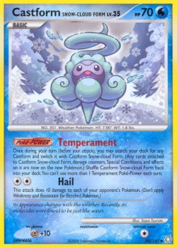 Carte Pokémon: Castform Snow-cloud Form