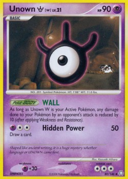 Carte Pokémon: Unown [W]