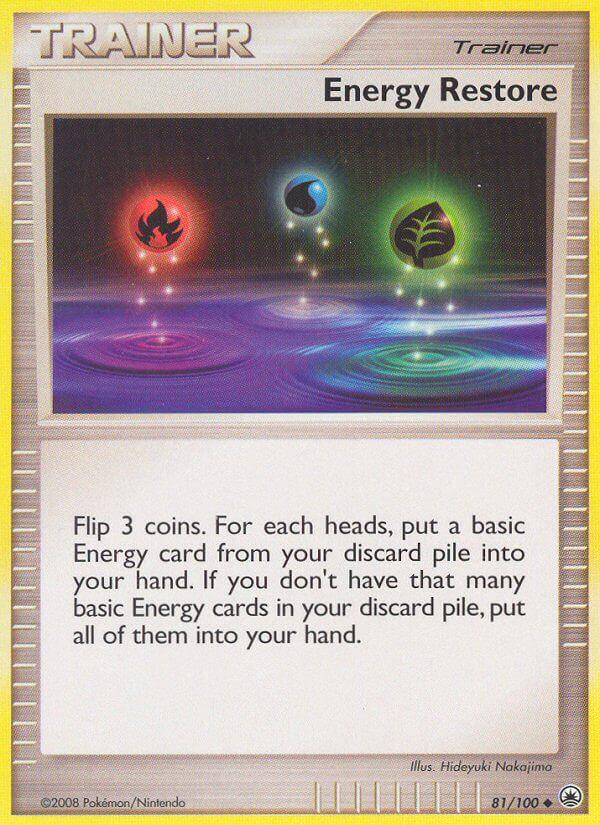 Carte Pokémon: Energy Restore [Restauration d'énergie]