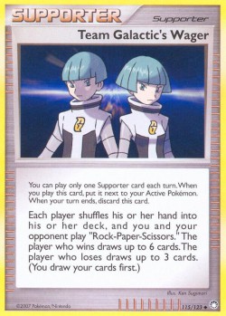 Carte Pokémon: Team Galactic's Wager