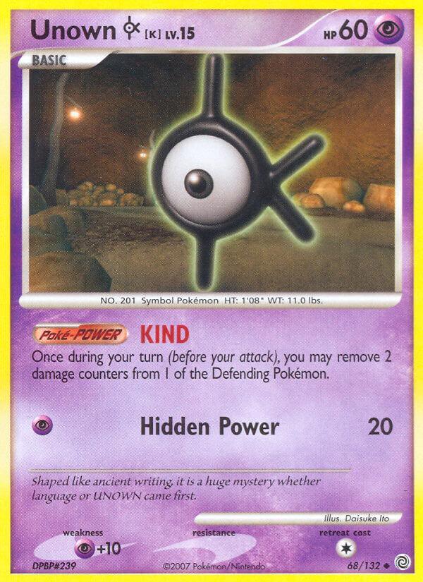 Carte Pokémon: Unown [K] [Zarbi [K]]