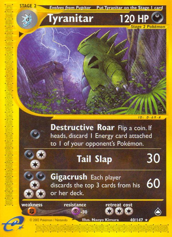 Carte Pokémon: Tyranitar [Tyranocif]