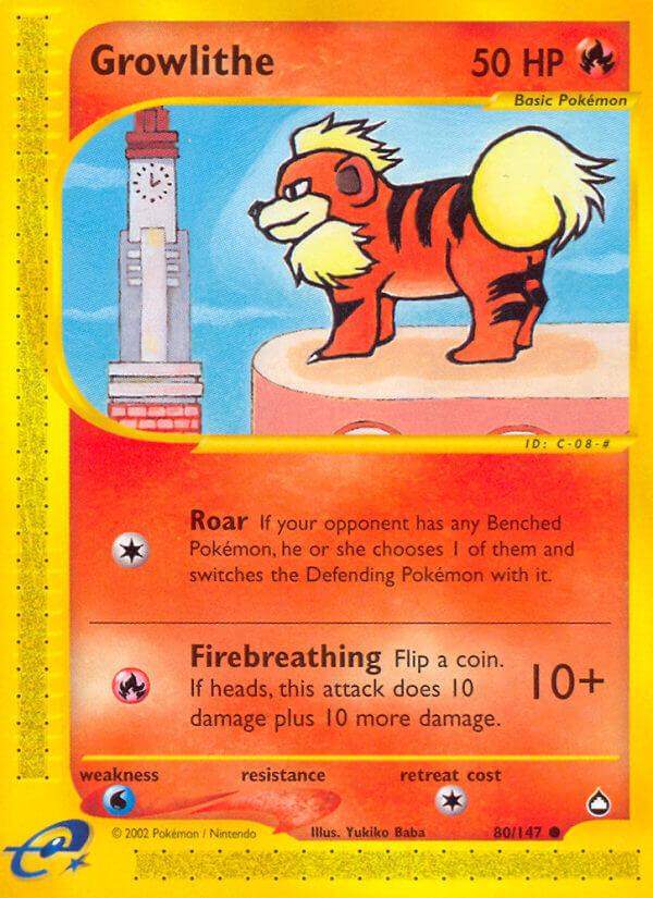 Carte Pokémon: Growlithe [Caninos]