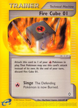 Carte Pokémon: Fire Cube 01