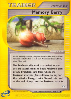 Carte Pokémon: Memory Berry