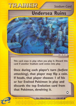 Carte Pokémon: Undersea Ruins